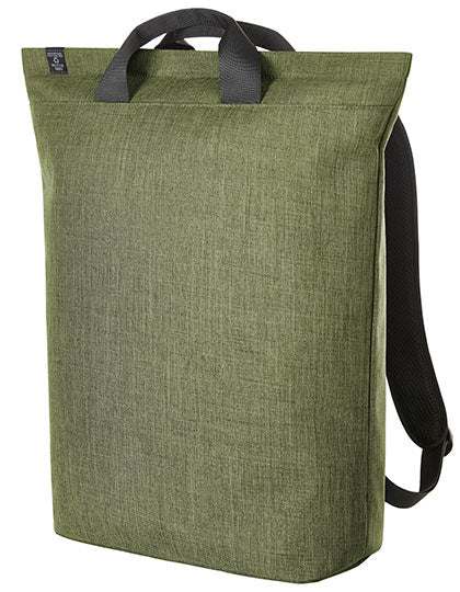 Laptop Backpack Europe in Green-Sprinkle, Größe 32 x 48 x 15 cm
