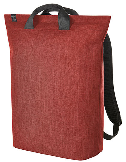 Laptop Backpack Europe in Red Melange, Größe 32 x 48 x 15 cm