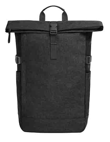 Notebook Backpack Circle in Black Melange, Größe 35 x 47 x 16 cm