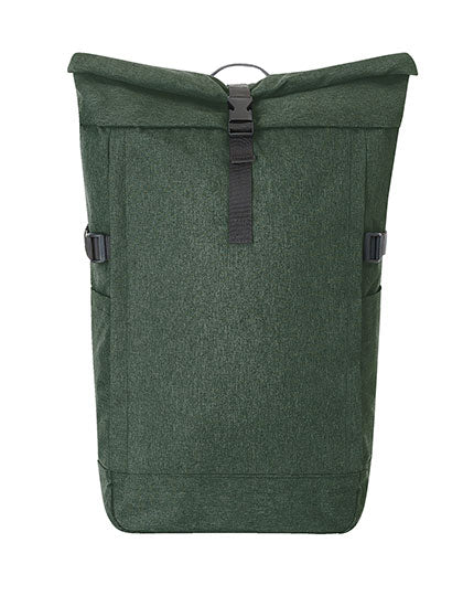 Notebook Backpack Circle in Green Melange, Größe 35 x 47 x 16 cm