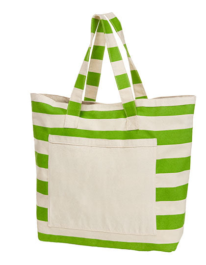 Shopper Beach in Apple Green, Größe 42 x 46 x 18 cm