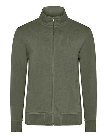 Men´s Premium Full-Zip Sweat Jacket in Olive, Größe 6XL