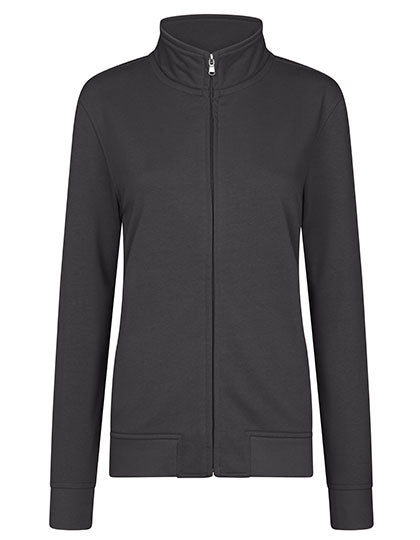 Women´s Premium Full-Zip Sweat Jacket in Dark Grey, Größe 5XL