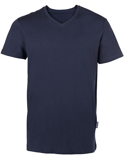 Men´s Luxury V-Neck Tees in Navy, Größe 6XL