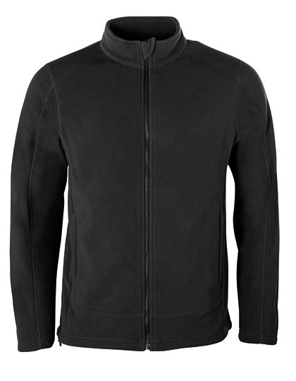 Men´s Full- Zip Fleece Jacket in Dark Grey, Größe 5XL