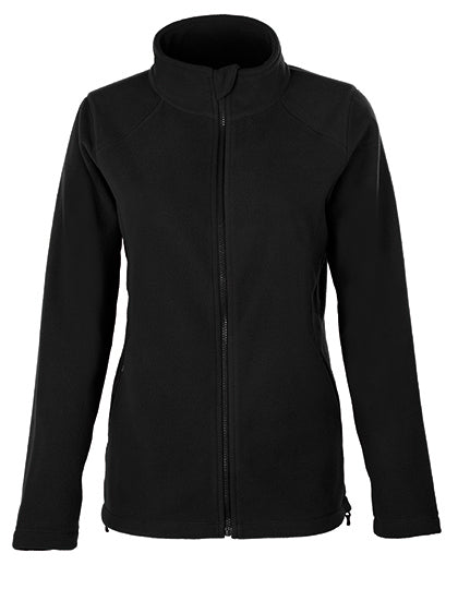 Women´s Full- Zip Fleece Jacket in Black, Größe 3XL