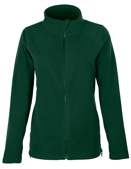Women´s Full- Zip Fleece Jacket in Bottle Green, Größe 3XL