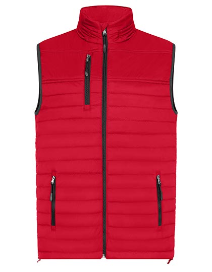 Men´s Hooded Performance Body Warmer in Red, Größe 5XL
