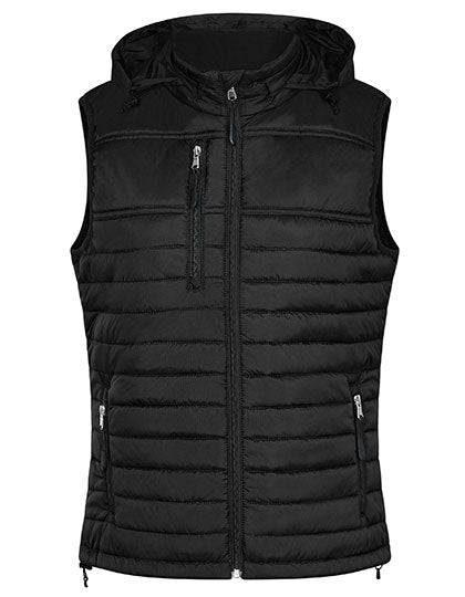 Women´s Hooded Performance Body Warmer in Black, Größe 3XL