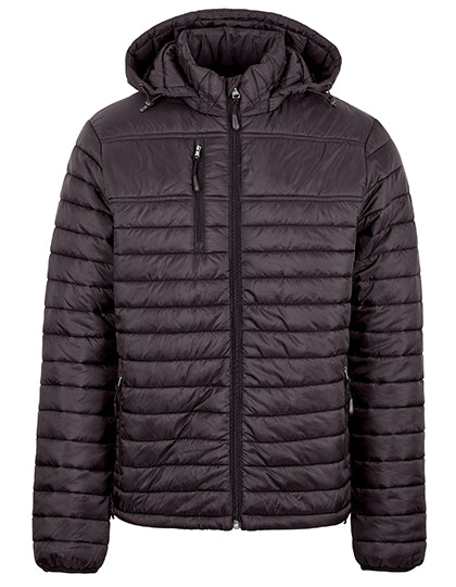 Men´s Premium Quilted Jacket in Dark Grey, Größe 5XL