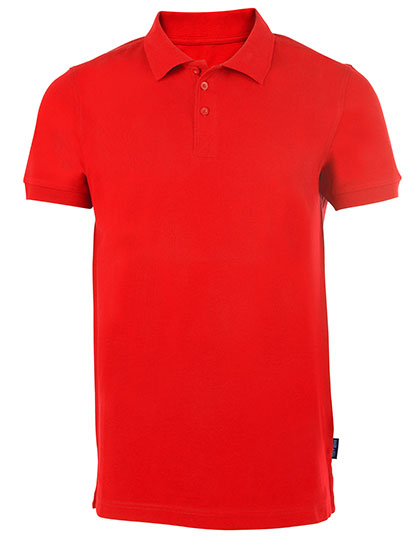 Men´s Heavy Stretch Polo in Red, Größe 5XL