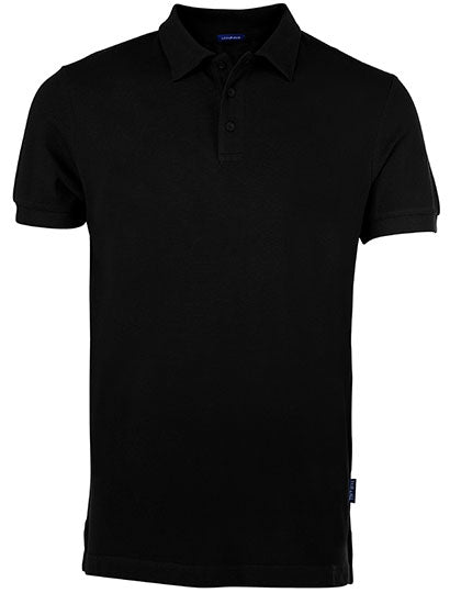 Men´s Luxury Polo in Black, Größe 6XL