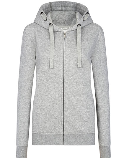 Women´s Premium Hooded Jacket in Grey Melange, Größe 5XL