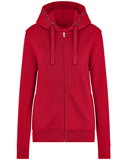 Women´s Premium Hooded Jacket in Red, Größe 5XL
