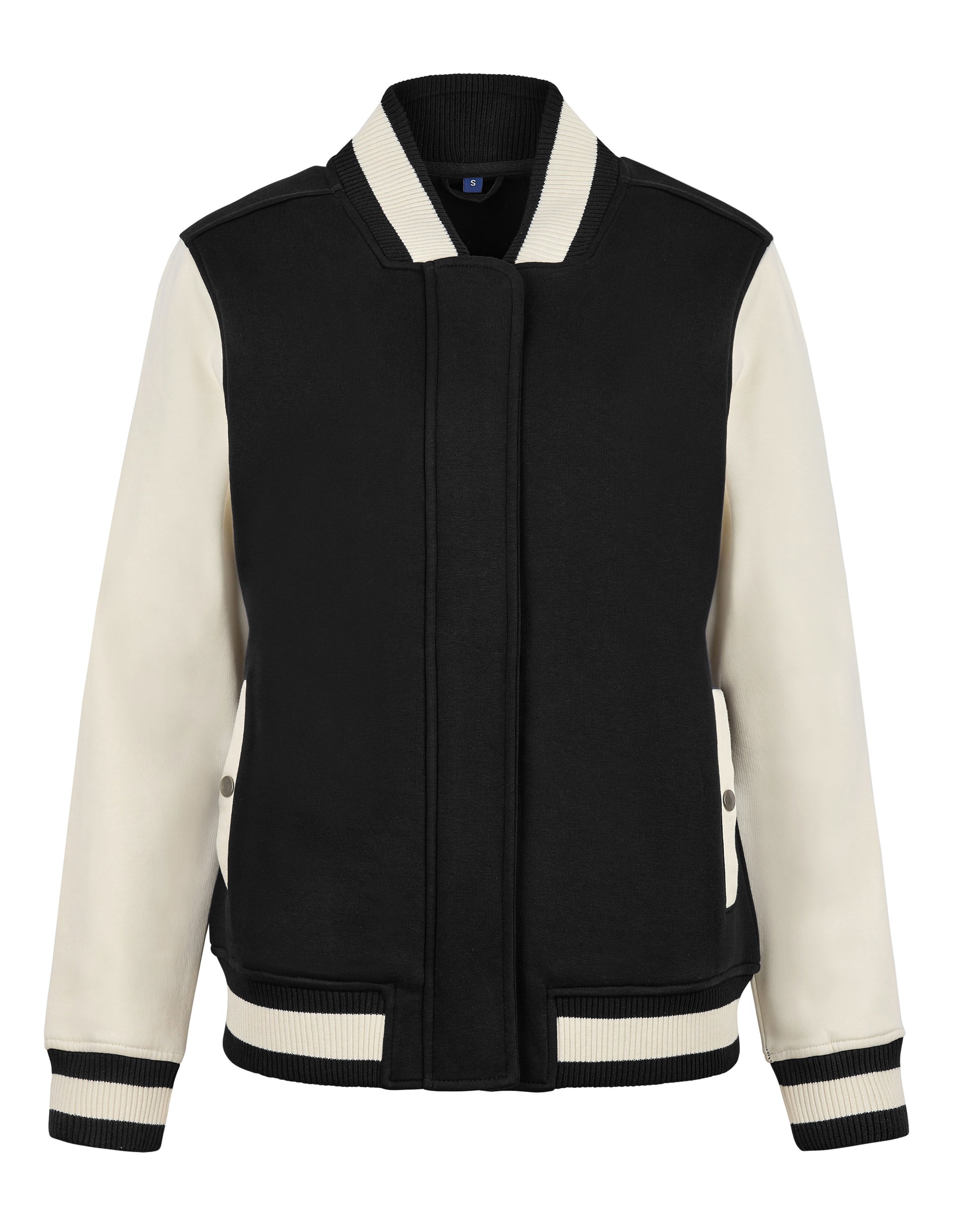 Women´s Premium College Jacket in Black, Größe 3XL