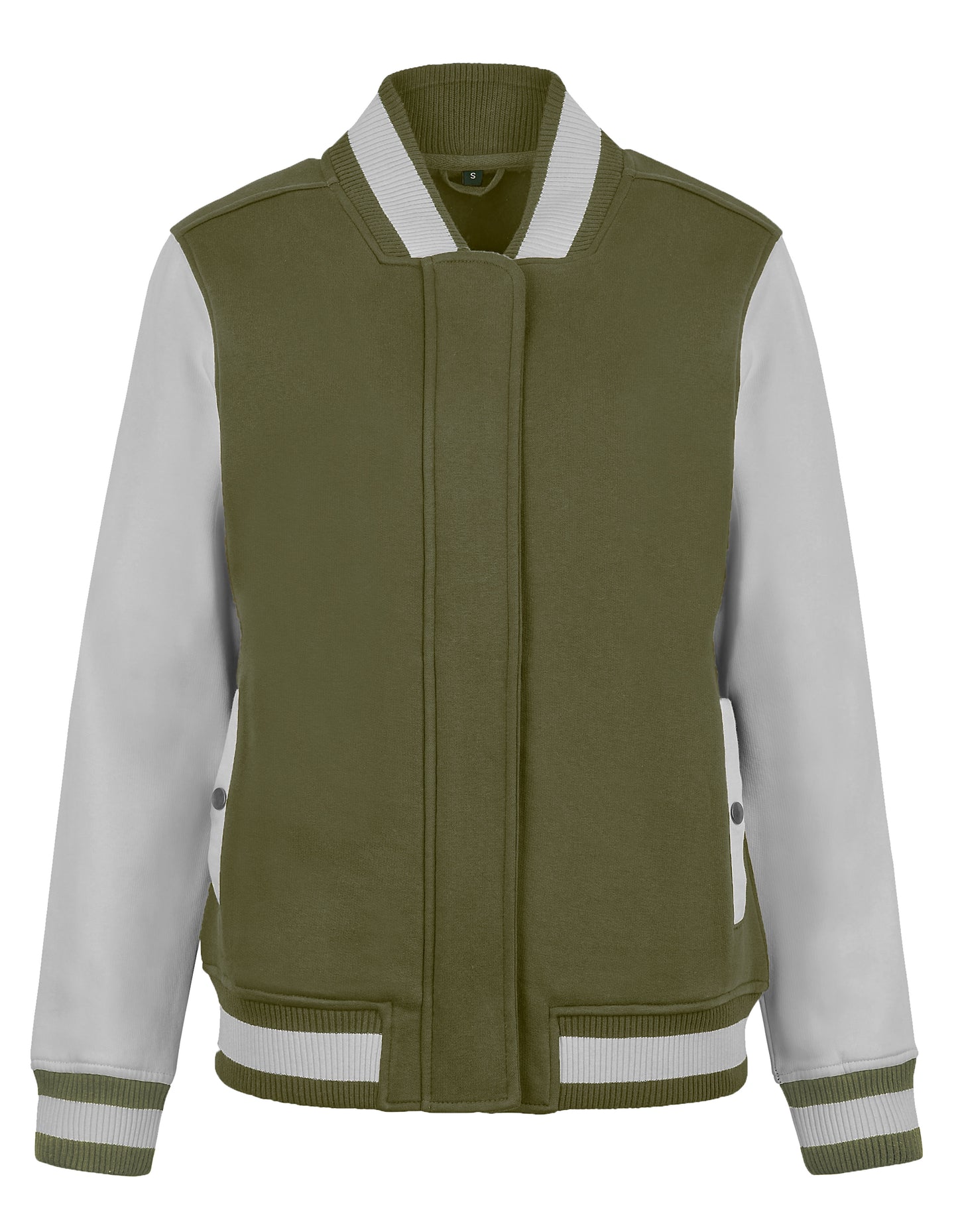 Women´s Premium College Jacket in Olive, Größe 3XL