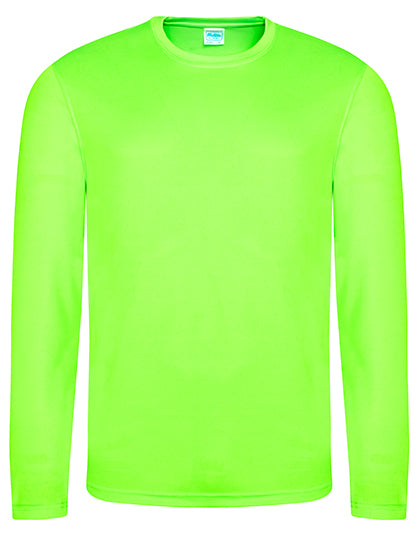 Long Sleeve Cool T in Electric Green, Größe XXL