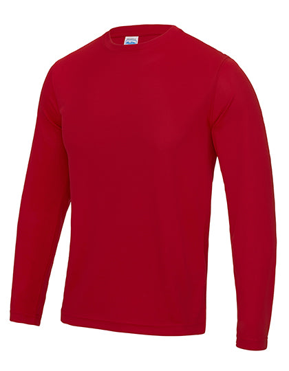 Long Sleeve Cool T in Fire Red, Größe XXL
