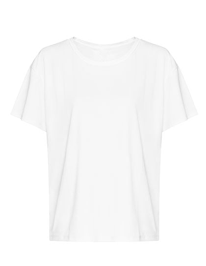 Women´s Open Back T in Arctic White, Größe XL