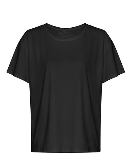 Women´s Open Back T in Jet Black, Größe XL