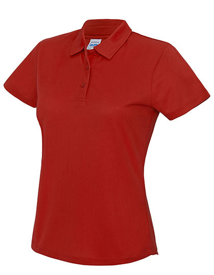 Women´s Cool Polo in Fire Red, Größe XL