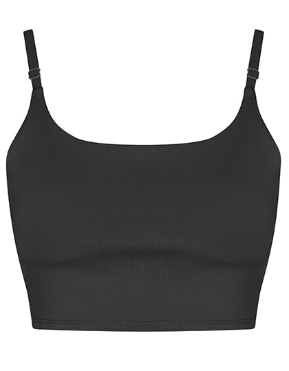 Women´s Recycled Tech Sports Bra in Jet Black, Größe 4XL