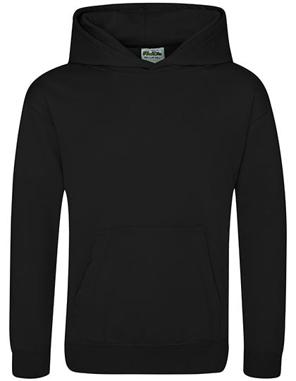 Kids´ Sports Polyester Hoodie in Jet Black, Größe 12/13 (XL)
