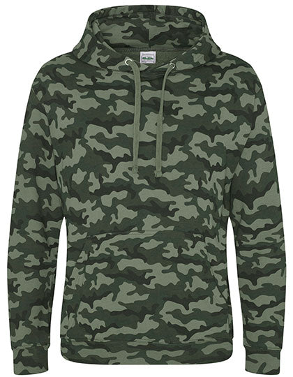 Camo Hoodie in Green Camo, Größe XXL
