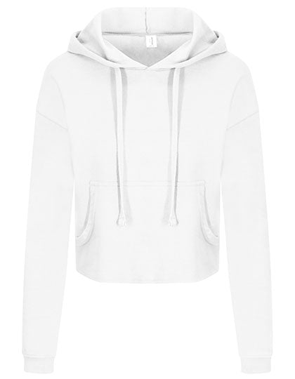 Women´s Cropped Hoodie in Arctic White, Größe XL