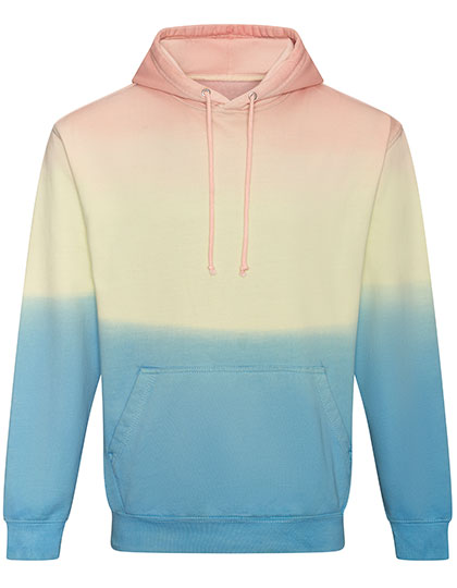 Tie-Dye Hoodie in Pastel Sunset Dip, Größe XXL