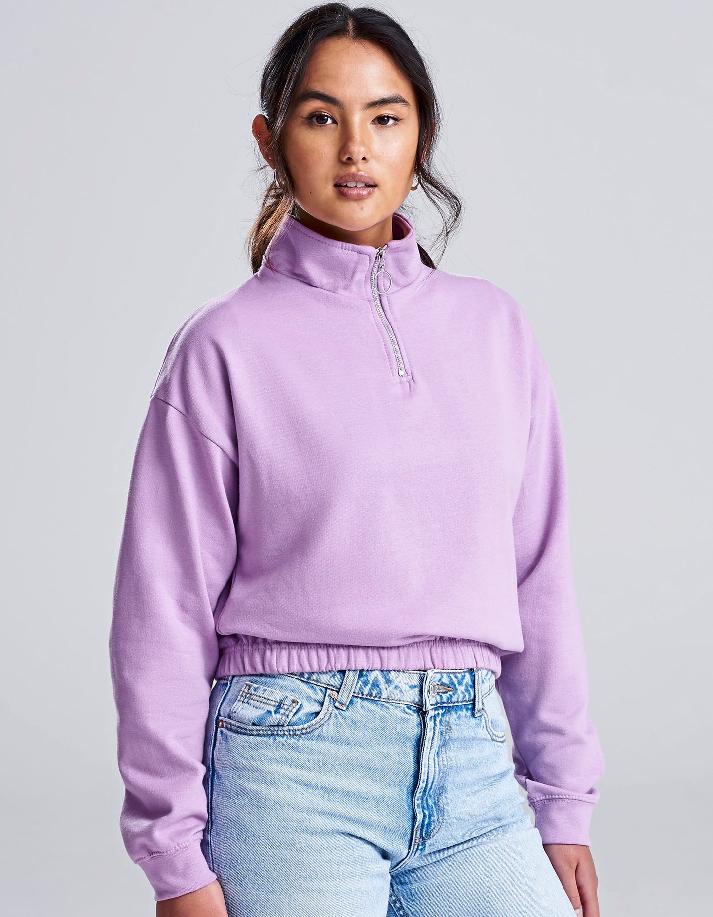 Women´s Cropped 1/4 Zip Sweat
