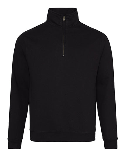 Sophomore 1/4 Zip Sweat in Deep Black, Größe XXL