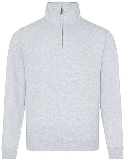 Sophomore 1/4 Zip Sweat in Heather Grey, Größe XXL