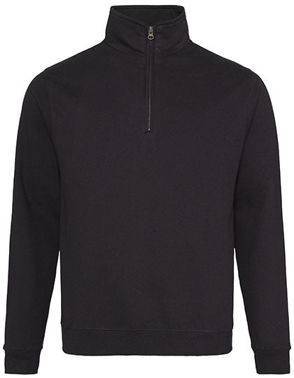 Sophomore 1/4 Zip Sweat in Jet Black, Größe XXL