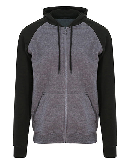 Baseball Zoodie in Charcoal (Heather), Größe XXL
