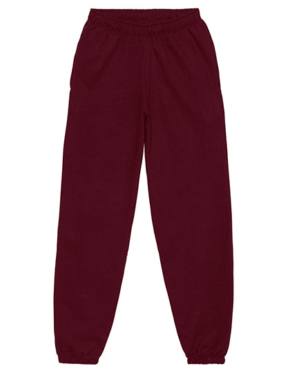 College Cuffed Jogpants in Burgundy, Größe XS