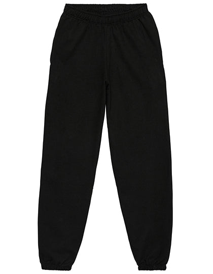 College Cuffed Jogpants in Deep Black, Größe XS