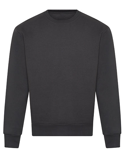 Signature Heavyweight Sweat in Solid Charcoal, Größe 3XL