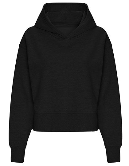 Women's Relaxed Hoodie in Deep Black, Größe XXL