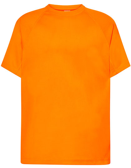 Men´s Sport T-Shirt in Orange Fluor, Größe XXL