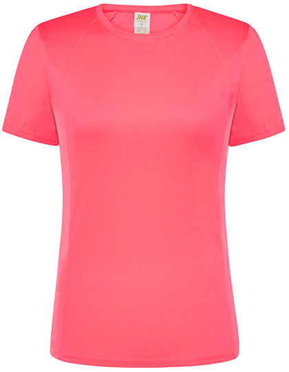 Ladies´ Sport T-Shirt in Fuchsia Fluor, Größe XXL