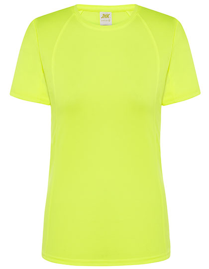 Ladies´ Sport T-Shirt in Gold Fluor, Größe XXL