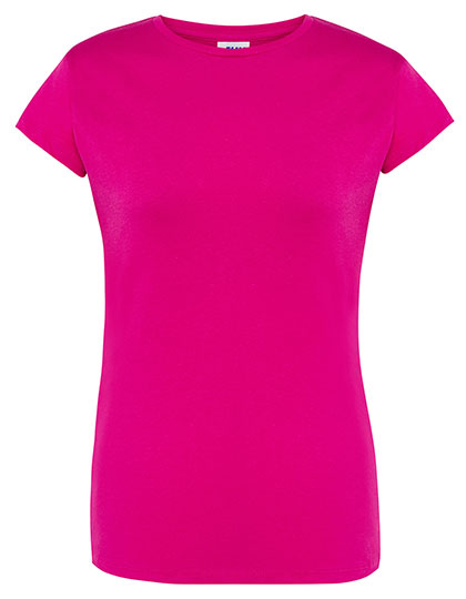 Ladies´ Regular Premium T-Shirt in Fuchsia, Größe XXL