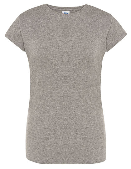 Ladies´ Regular Premium T-Shirt in Grey Melange, Größe XXL