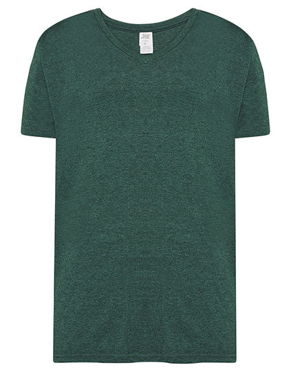 Urban V-Neck in Bottle Green Heather, Größe XXL