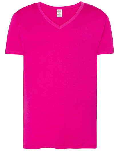 Urban V-Neck in Fuchsia, Größe XXL