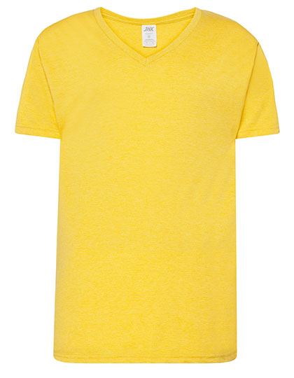 Urban V-Neck in Mustard Heather, Größe XXL