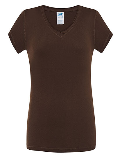 Ladies´ V-Neck Sicilia in Chocolate, Größe XL