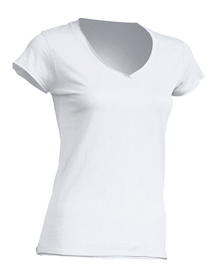Ladies´ V-Neck Sicilia in White, Größe XL