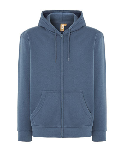 Unisex Hooded Full Zip Sweat Fuji in Steel Blue, Größe 3XL